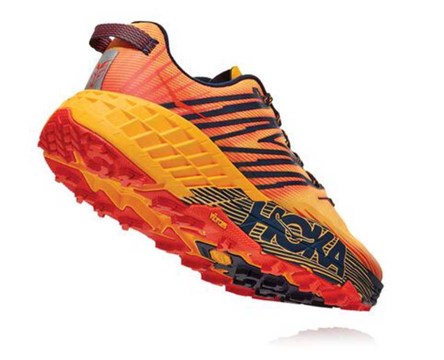 Tenis Trail Hoka One One Masculino Laranja - Speedgoat 4 - 130-PMIALH